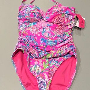 Lilly Pulitzer NWT size 10 Swim Flamenco- She’ll Me Something Good